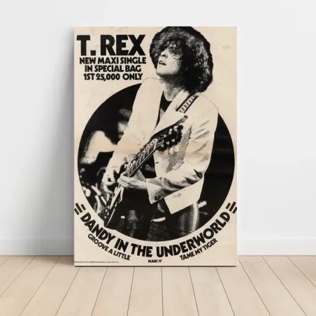 T. Rex – Dandy In The Underworld Fine Art Music Poster