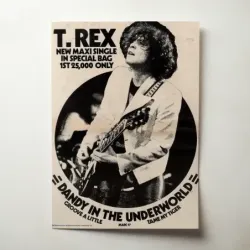 T. Rex – Dandy In The Underworld Fine Art Music Poster