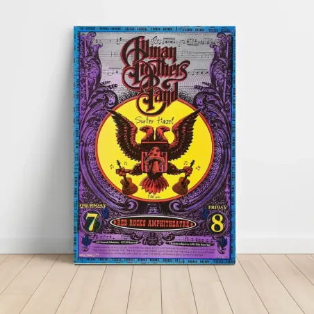 The Allman Brothers Band – Red Rocks Amphitheatre Fine Art Concert Poster
