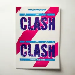 The Clash – Touring Australia Fine Art Concert Poster