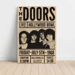 The Doors – Hollywood Bowl 1968 Fine Art Concert Poster