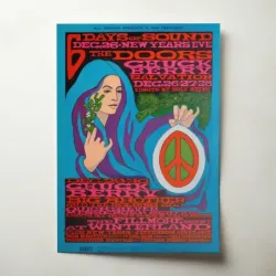 The Doors and Chuck Berry – Six Days of Sound Winterland Fine Art Concert Poster