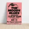 The Moody Blues and Stevie Ray Vaughan – Portland Coliseum Fine Art Concert Poster