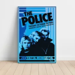 The Police – Paramount Theater Seattle 1980 Fine Art Concert Poster