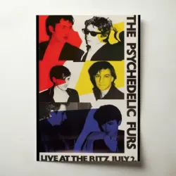 The Psychedelic Furs – Live At The Ritz Fine Art Concert Poster