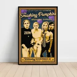 The Smashing Pumpkins – Municipal Auditorium Nashville 1996 Fine Art Concert Poster