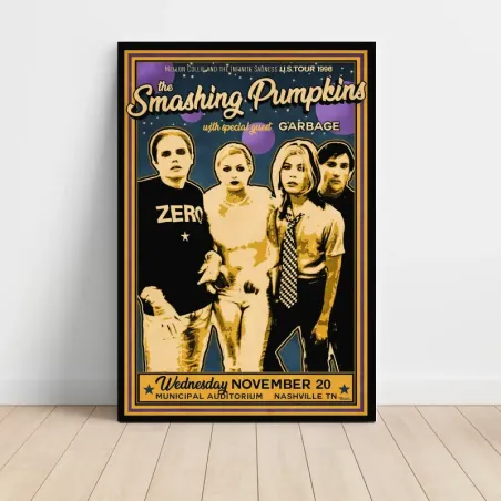 The Smashing Pumpkins – Municipal Auditorium Nashville 1996 Fine Art Concert Poster