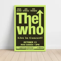 The Who – Rose Garden Fine Art Concert Poster
