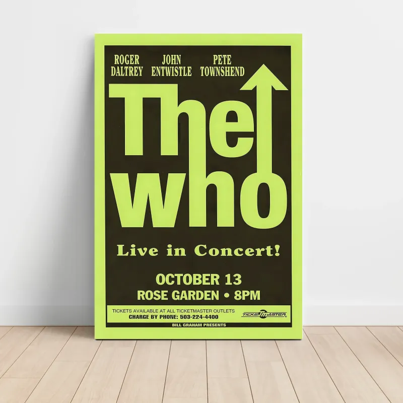 The Who – Rose Garden Fine Art Concert Poster