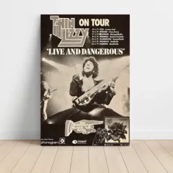 Thin Lizzy – Live and Dangerous Tour 1979 Fine Art Concert Poster
