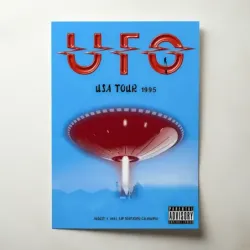 UFO – USA Tour 1995 Fine Art Concert Poster