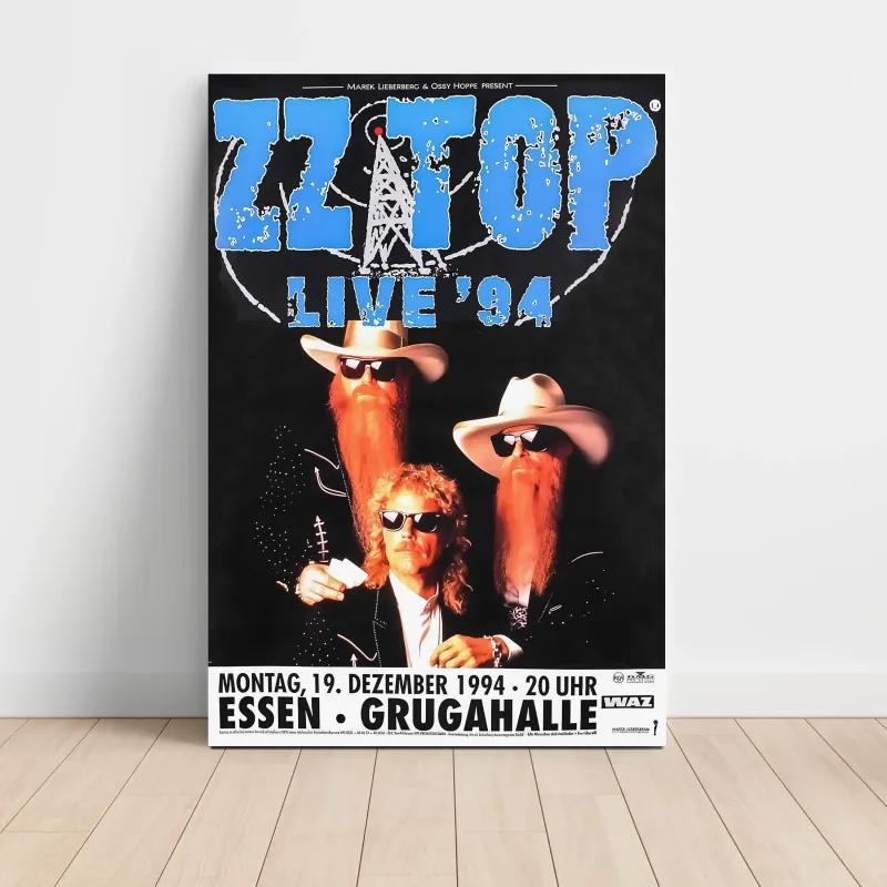 ZZ Top – Live 94 Essen Fine Art Concert Poster