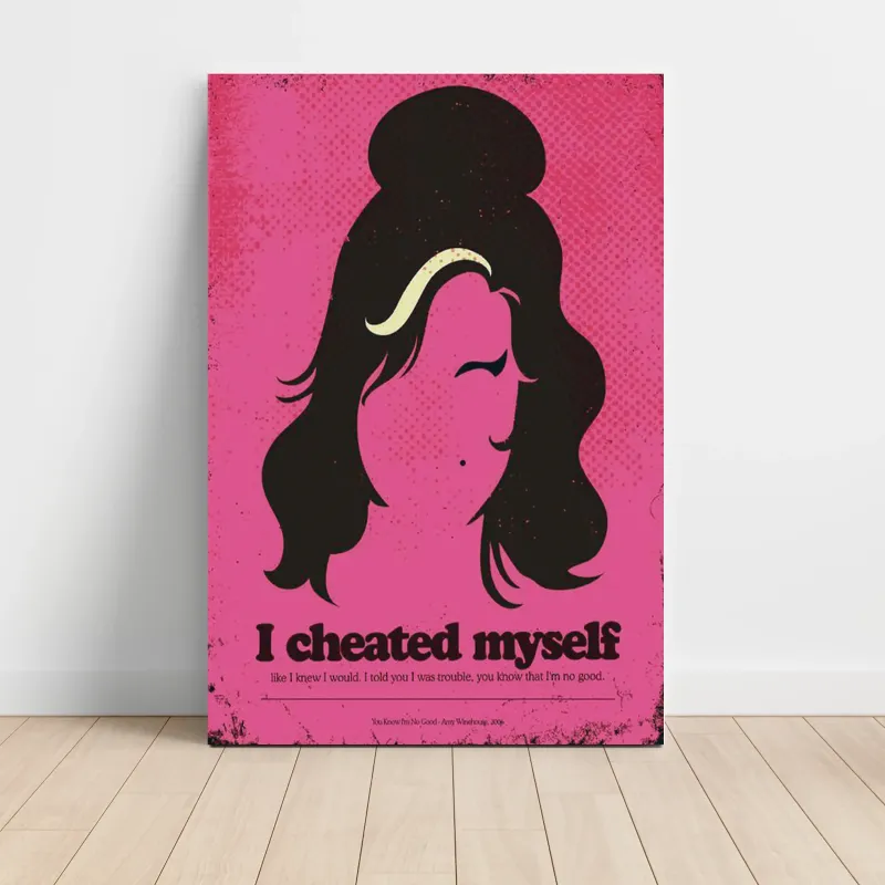 Amy Winehouse – You Know I'm No Good Minimalist Fine Art Music Poster