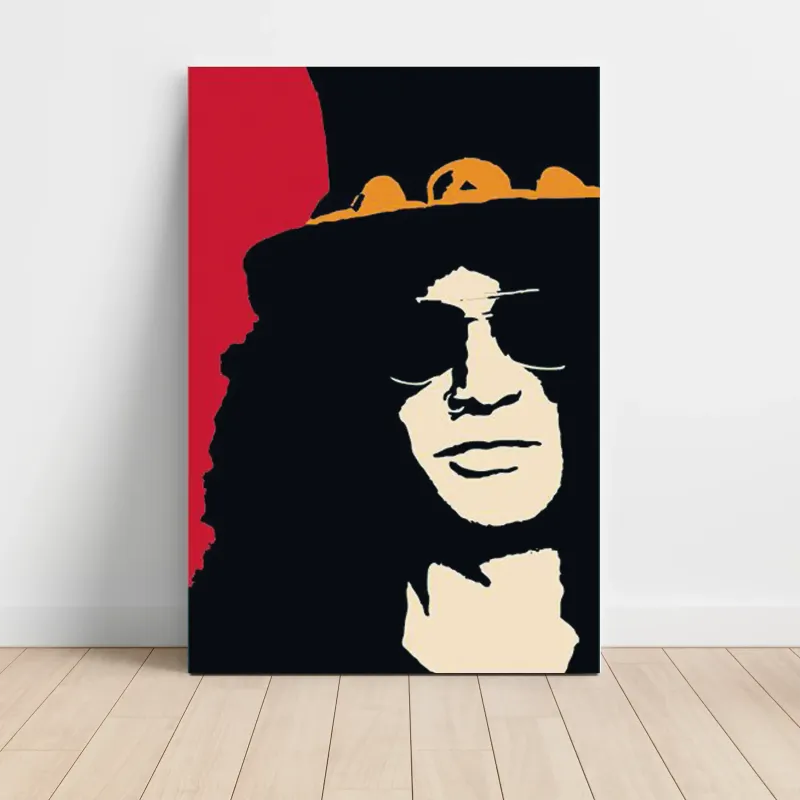 Guns N' Roses – Slash Silhouette Portrait Fine Art Music Poster