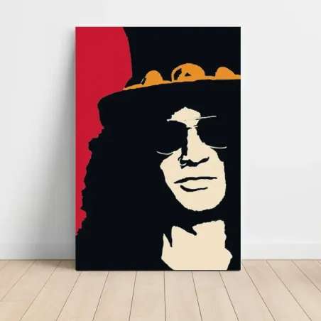 Guns N' Roses – Slash Silhouette Portrait Fine Art Music Poster