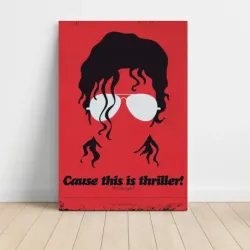 Michael Jackson – Thriller Minimalist Fine Art Music Poster