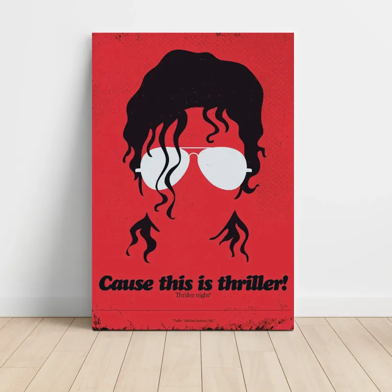Michael Jackson – Thriller Minimalist Fine Art Music Poster