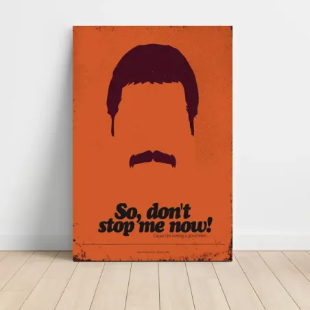 Queen – Don't Stop Me Now Minimalist Fine Art Music Poster