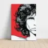 The Doors – Jim Morrison Red Portrait Panel 1 of 2 Fine Art Music Poster