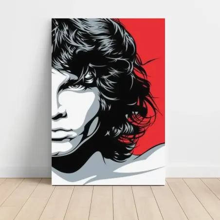 The Doors – Jim Morrison Red Portrait Panel 2 of 2 Fine Art Music Poster
