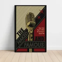 The Naked and Famous – Terminal 5 New York 2012 Fine Art Concert Poster
