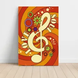 Music Art – Love Soul Treble Clef Fine Art Music Poster