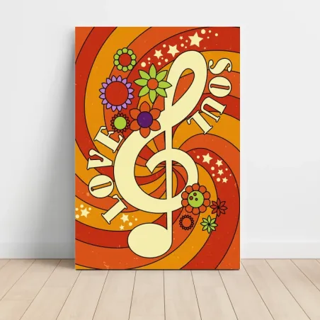 Music Art – Love Soul Treble Clef Fine Art Music Poster