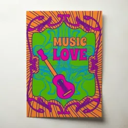 Music Art – Music Love Art Nouveau Fine Art Music Poster