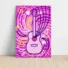 Music Art – Pink Swirl Guitar Fine Art Music Poster