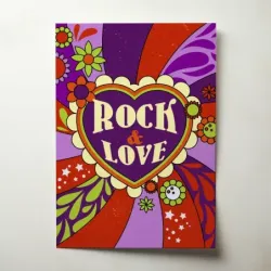 Music Art – Rock and Love Fine Art Music Poster