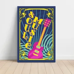 Music Art – Soul Music Guitar Fine Art Music Poster