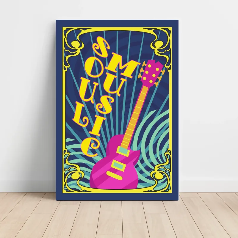 Music Art – Soul Music Guitar Fine Art Music Poster