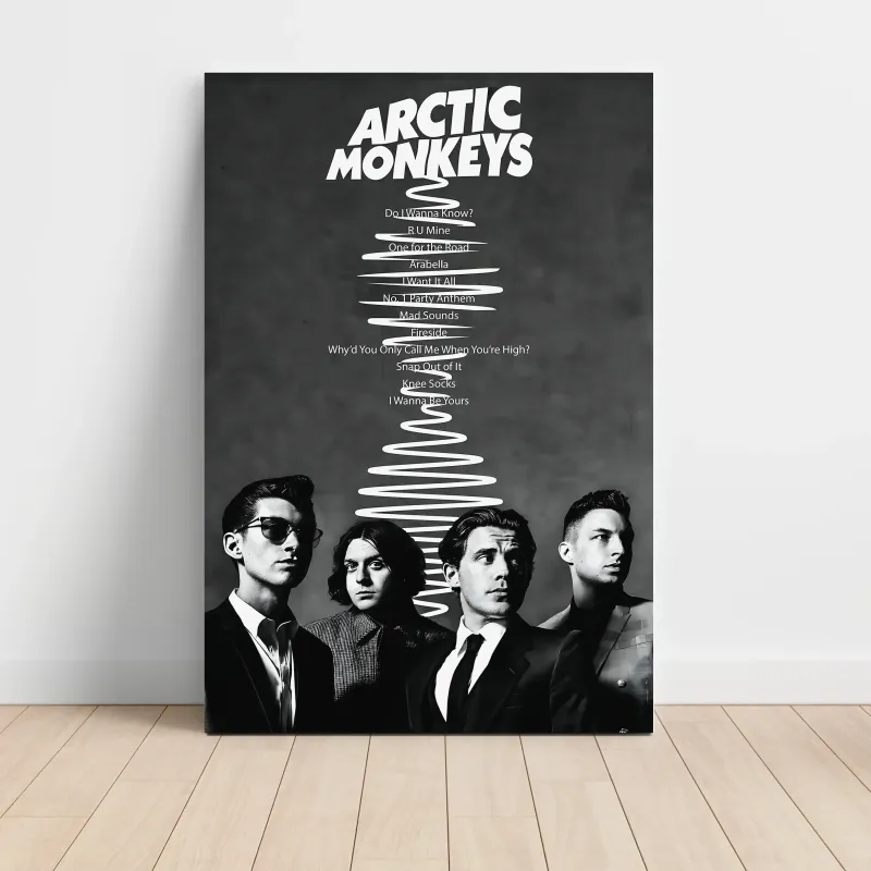 Arctic Monkeys – AM Tracklist Fine Art Album Poster