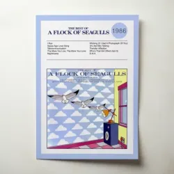 A Flock Of Seagulls – The Best Of A Flock Of Seagulls Fine Art Album Poster