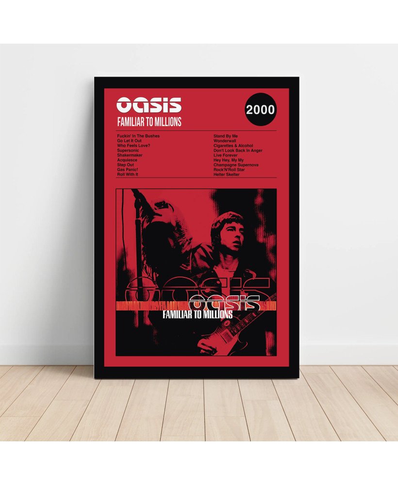 Oasis - Familiar To Millions Fine Art Album Poster