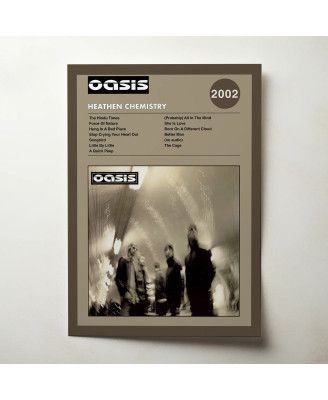 Oasis - Heathen Chemistry Fine Art Album Poster