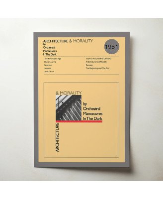 Orchestral Manoeuvres In The Dark – Architecture & Morality Fine Art Album Poster