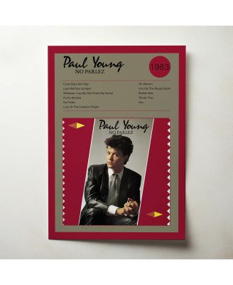 Paul Young - No Parlez Fine Art Album Poster