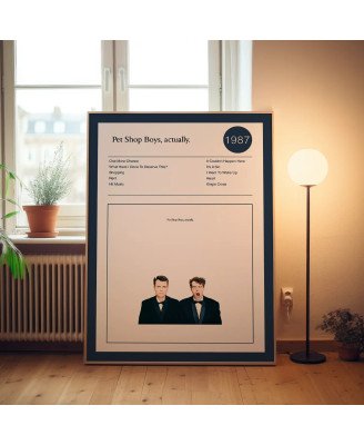 Pet Shop Boys – Actually Fine Art Album Poster
