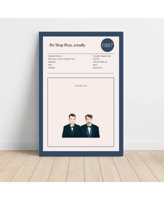 Pet Shop Boys – Actually Fine Art Album Poster