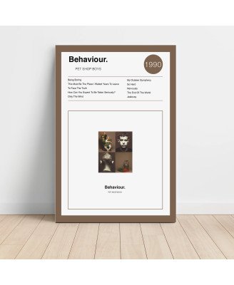 Pet Shop Boys – Behaviour Fine Art Album Poster