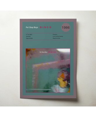 Pet Shop Boys – Disco Fine Art Album Poster