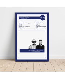 Pet Shop Boys – Discography (The Complete Singles Collection) Fine Art Album Poster