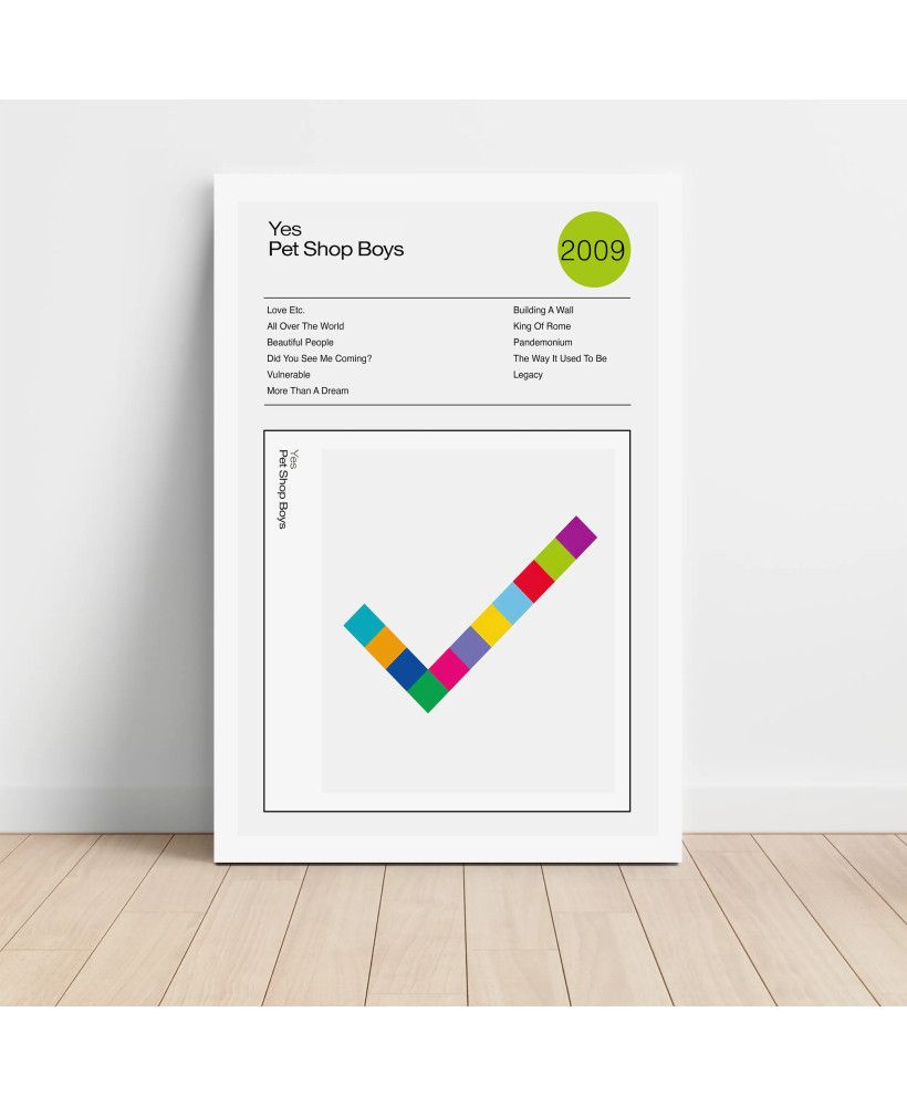 Pet Shop Boys – Yes Fine Art Album Poster