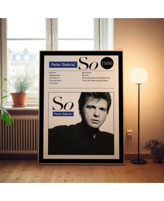 Peter Gabriel – So Fine Art Album Poster Wall Art