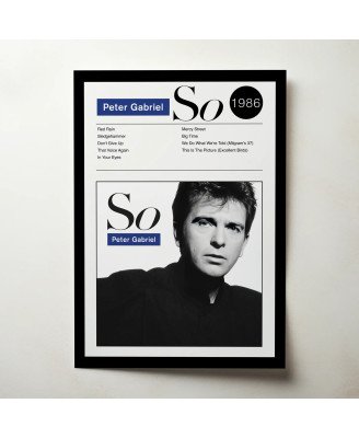 Peter Gabriel – So Fine Art Album Poster Wall Art