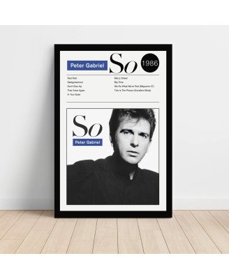 Peter Gabriel – So Fine Art Album Poster Wall Art
