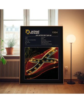 Primal Scream - Give Out But Don't Give Up Fine Art Album Poster