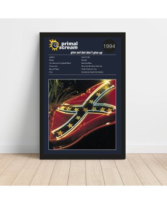 Primal Scream - Give Out But Don't Give Up Fine Art Album Poster