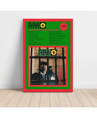 Public Enemy – It Takes A Nation Of Millions To Hold Us Back Fine Art Album Poster